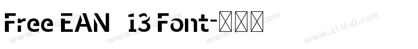 Free EAN   13 Font字体转换